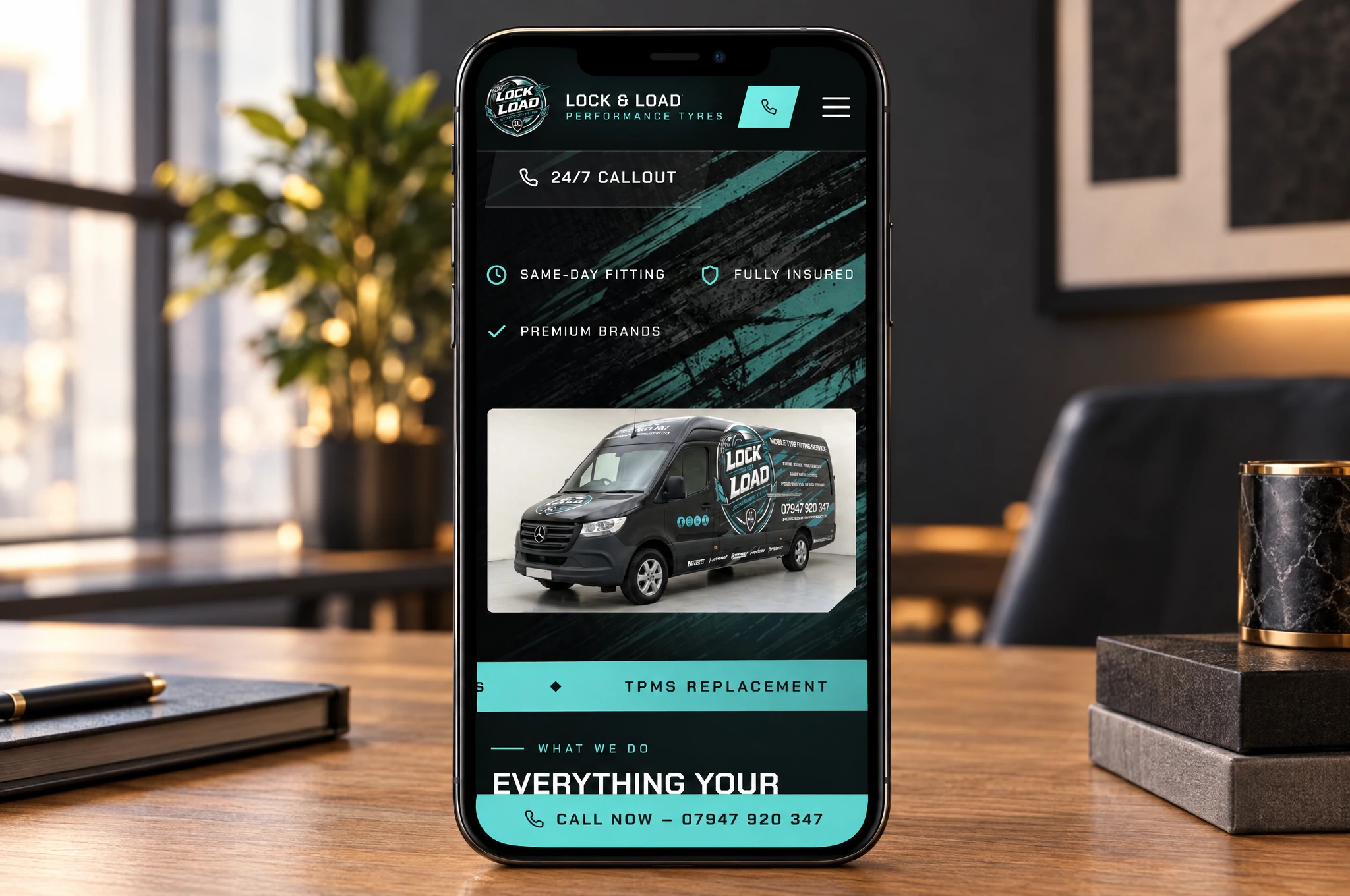 Mobile — branded van and services