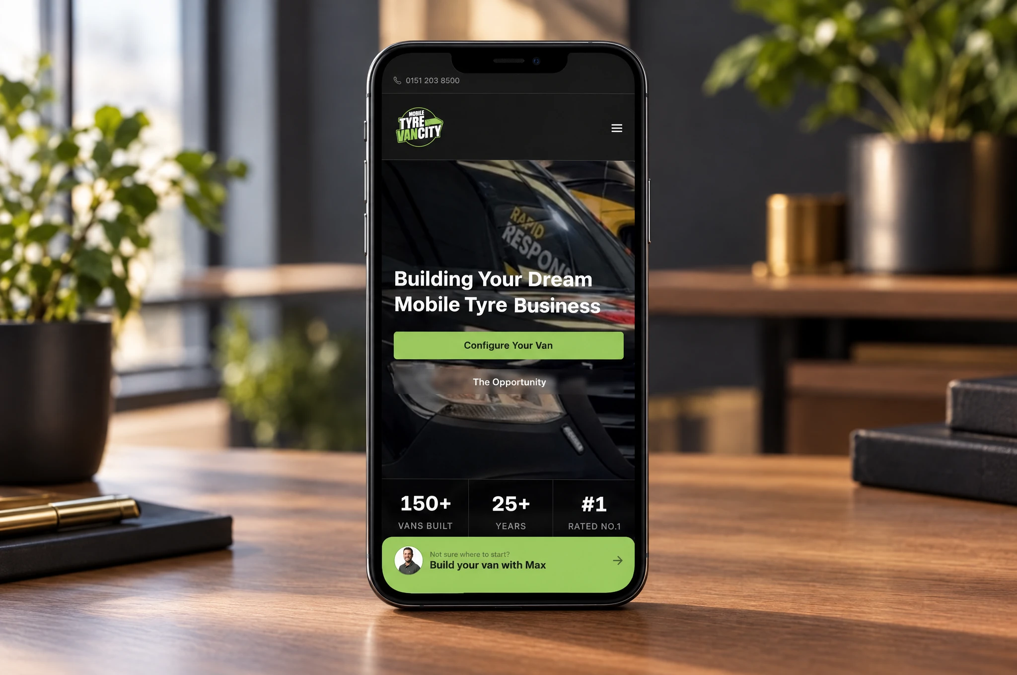 Mobile Tyre Van City — mobile website