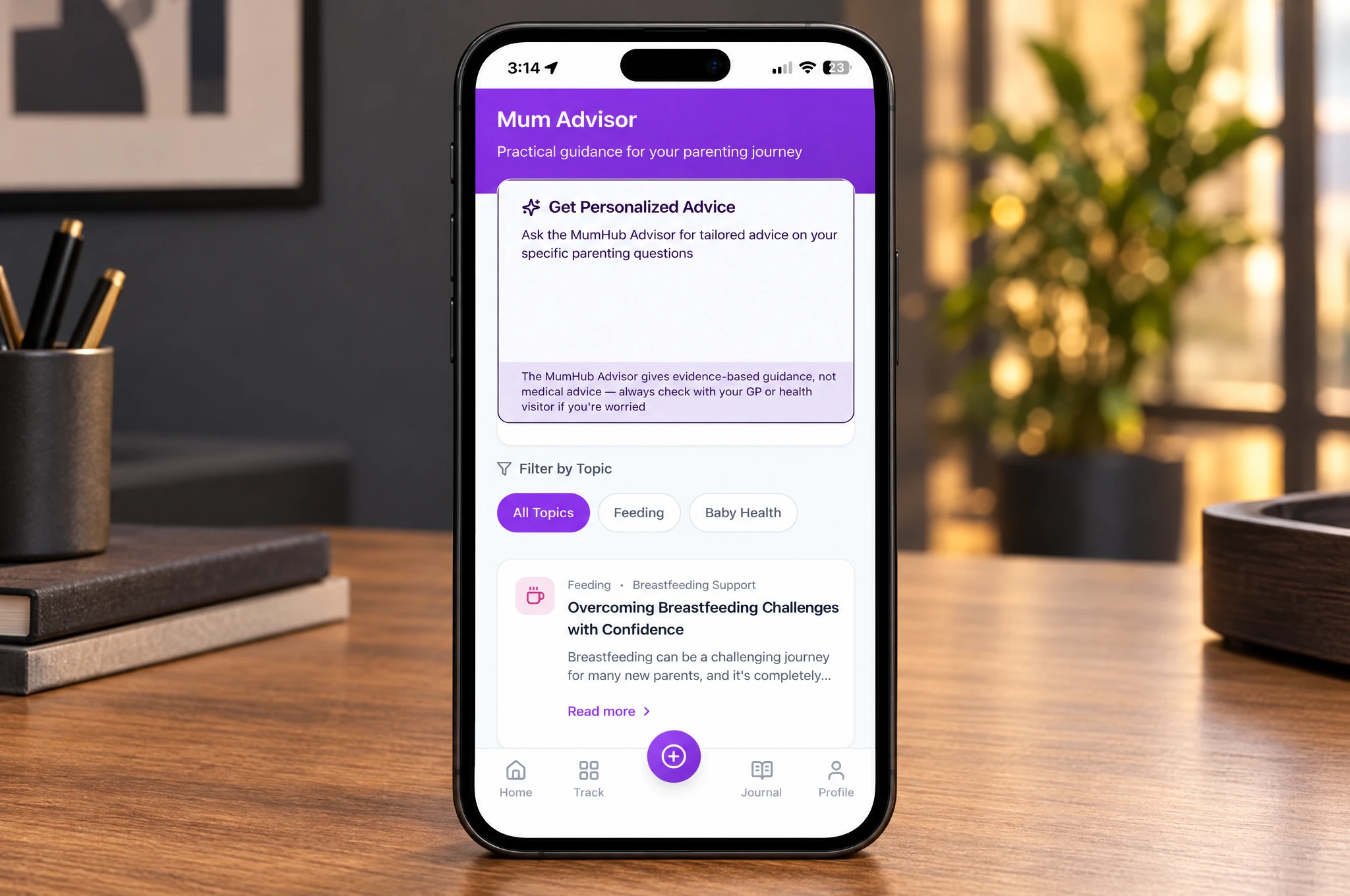 Mum Advisor — development preview