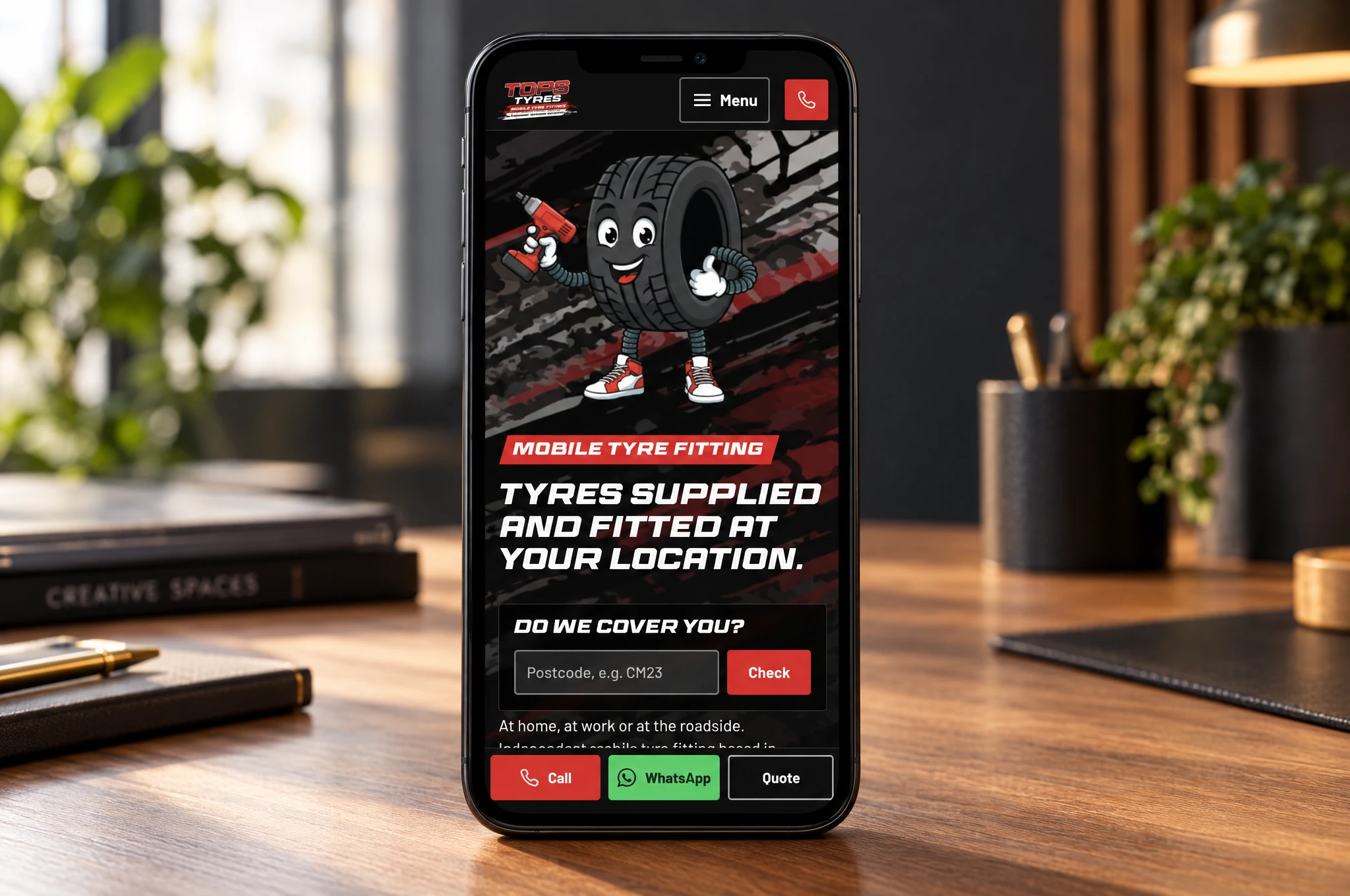Mobile — tyre fitting on the go
