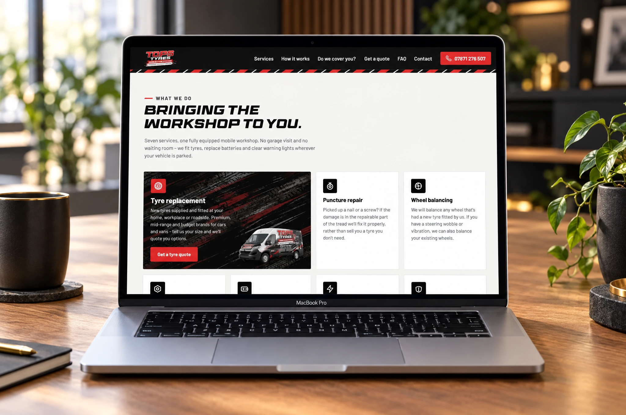 Service options — bringing the tyre workshop to the customer