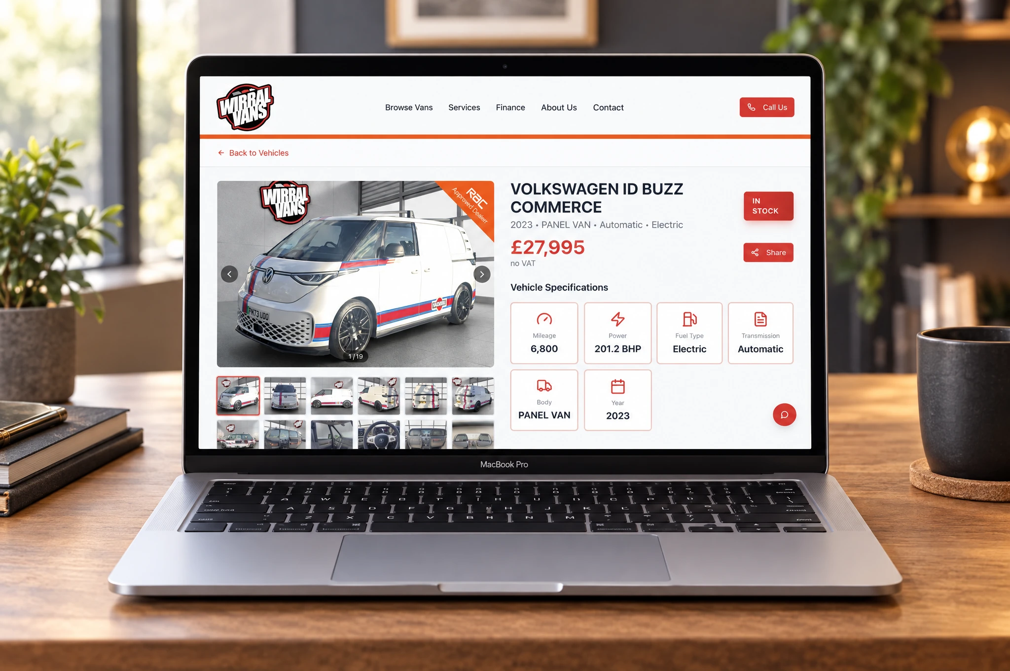Desktop — vehicle detail