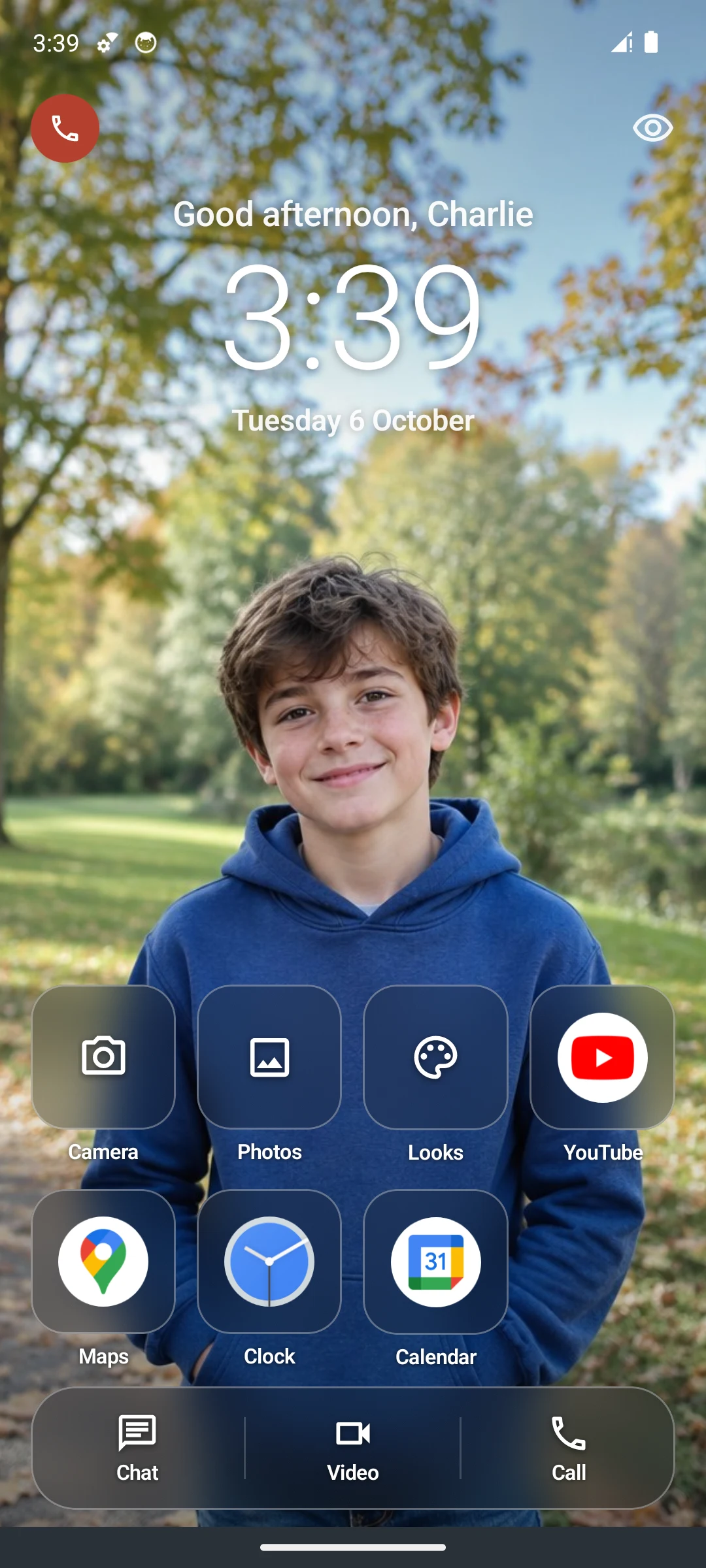 Charlie’s Kids home screen