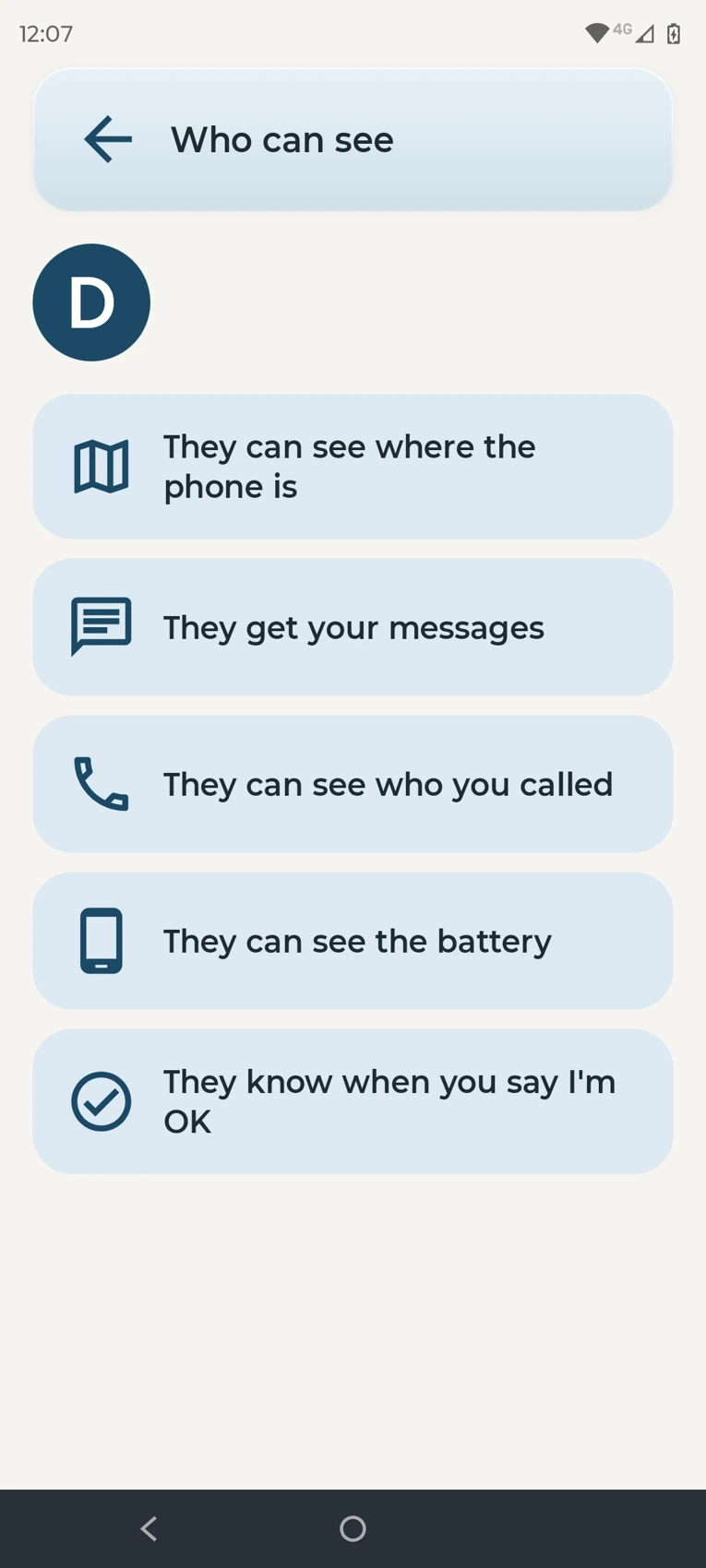 Privacy controls