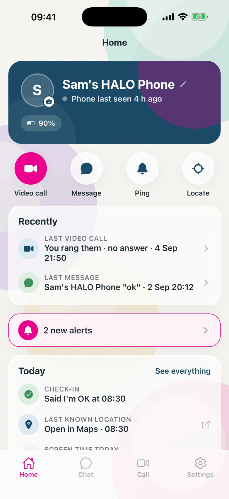 Family dashboard