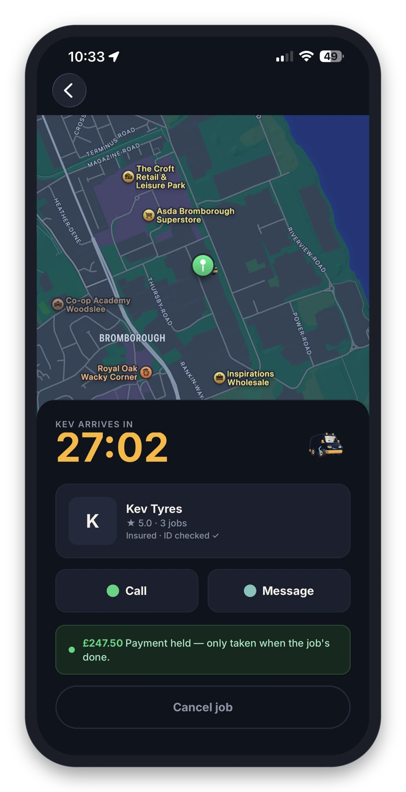 Live tracking